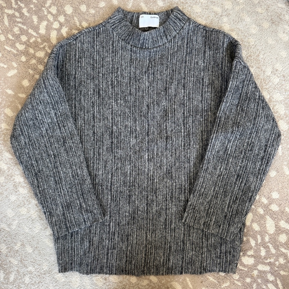C.F. Goldman Oversized Funnel Neck Sweater Grey